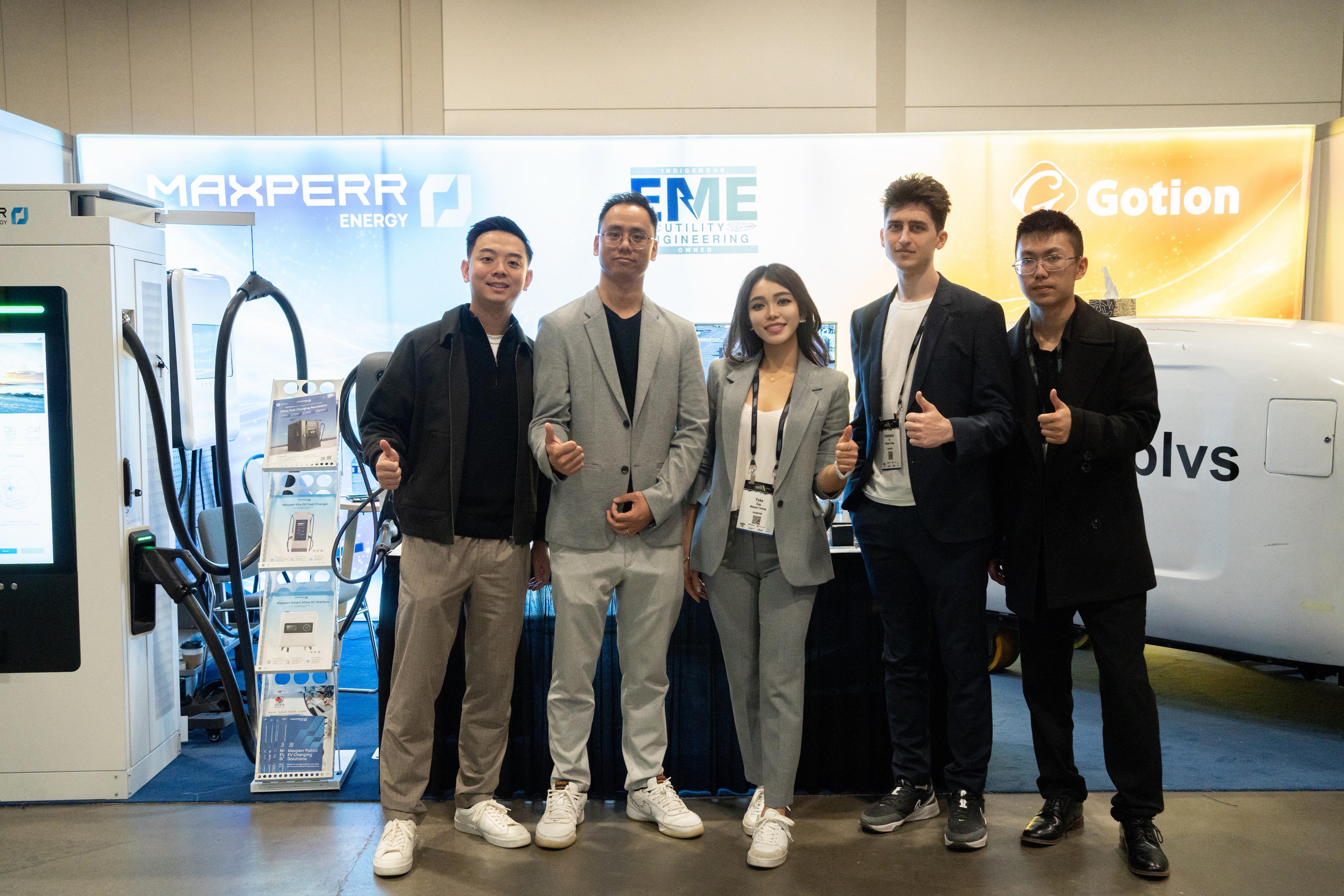 Maxperr Energy team at expo